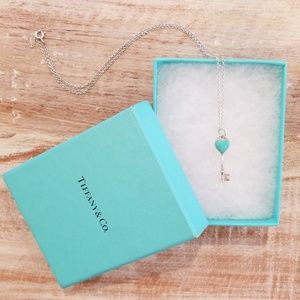 Tiffany & Co heart key necklace